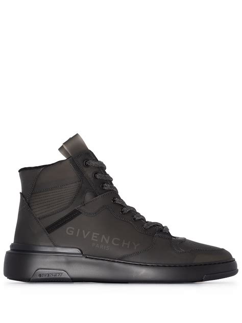 givenchy sneakers men green|Givenchy wing high top sneakers.